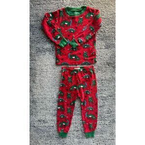 Hatley 2T Organic Christmas Dinosaur Pajamas